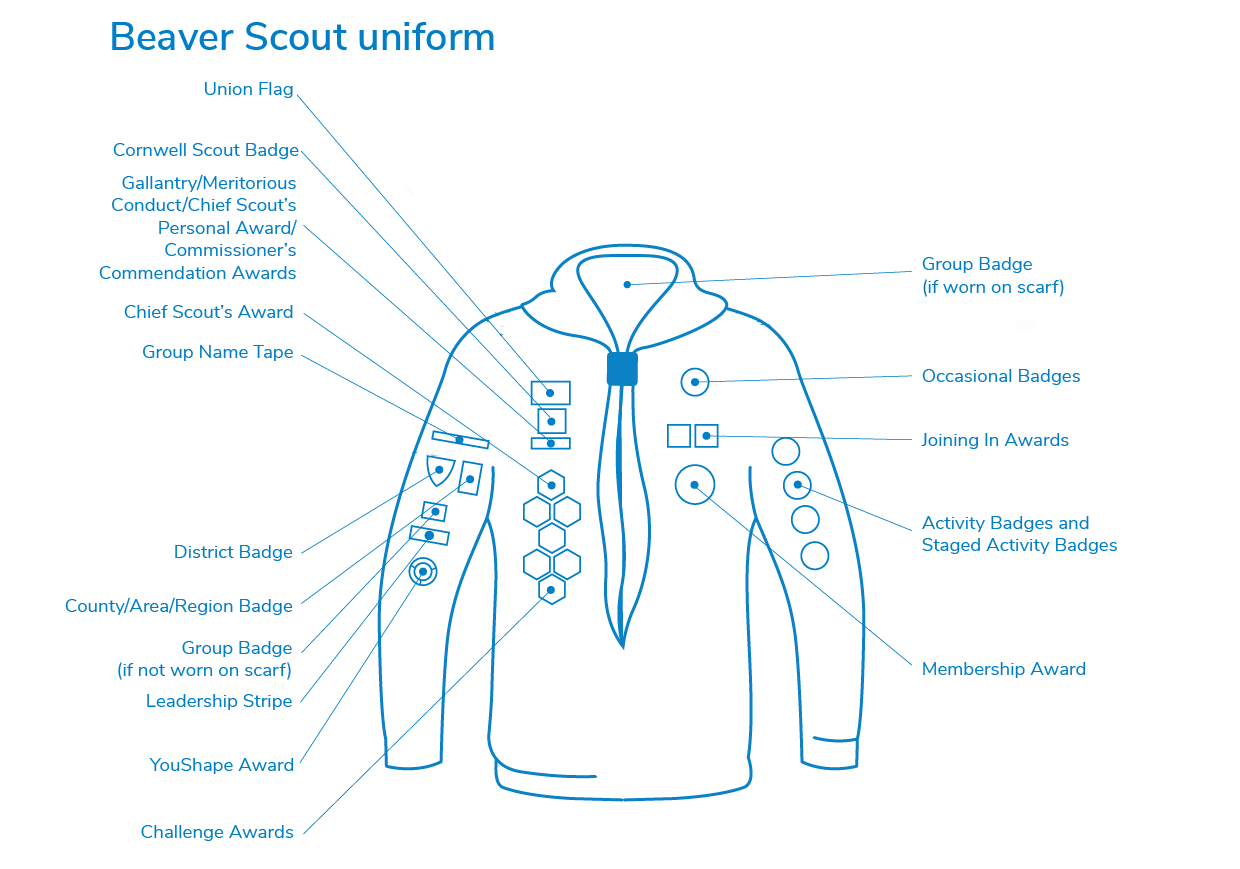 Badge Positions Diagram